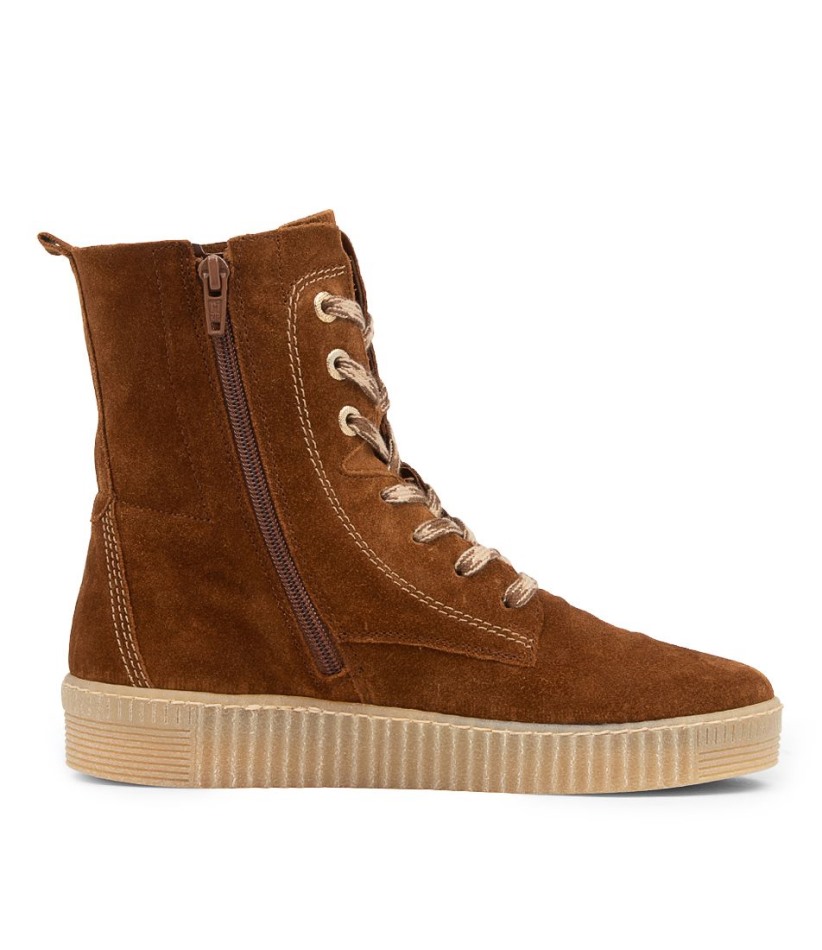 Gabour | Bottines Exclusives Arca En Daim Cognac